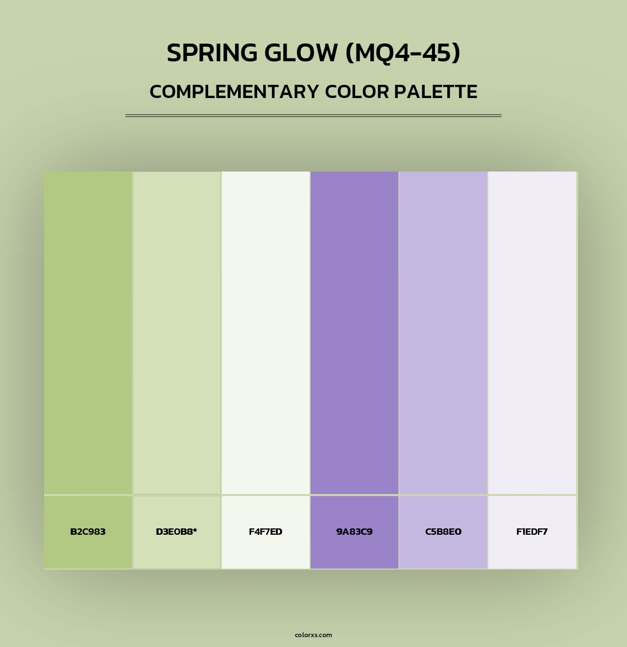 Spring Glow (MQ4-45) - Complementary Color Palette