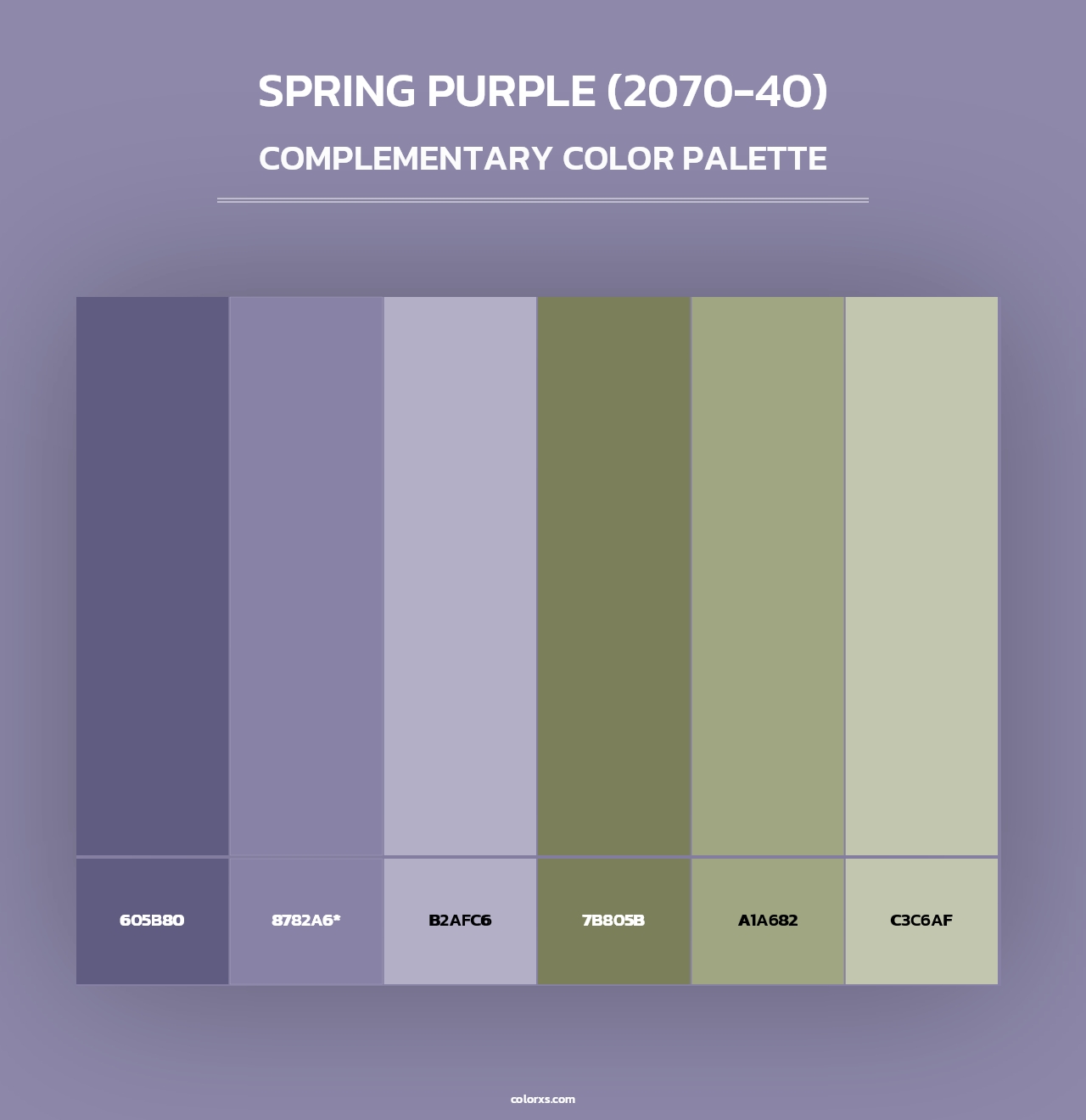 Spring Purple (2070-40) - Complementary Color Palette