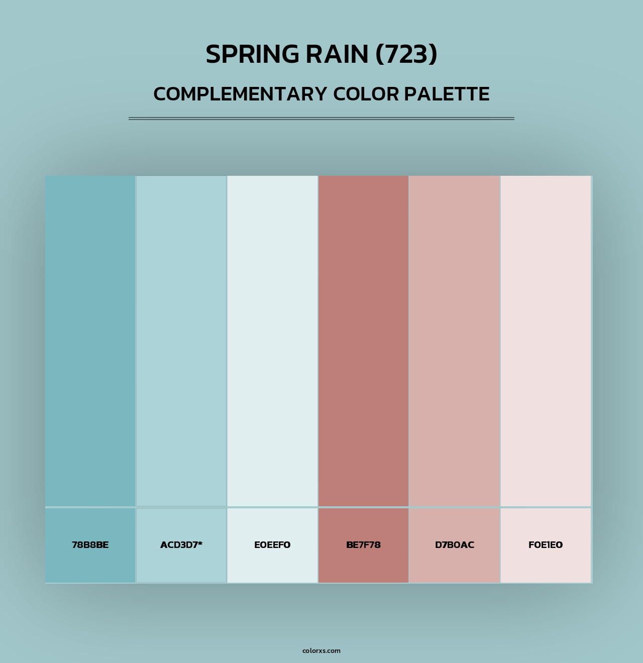 Spring Rain (723) - Complementary Color Palette