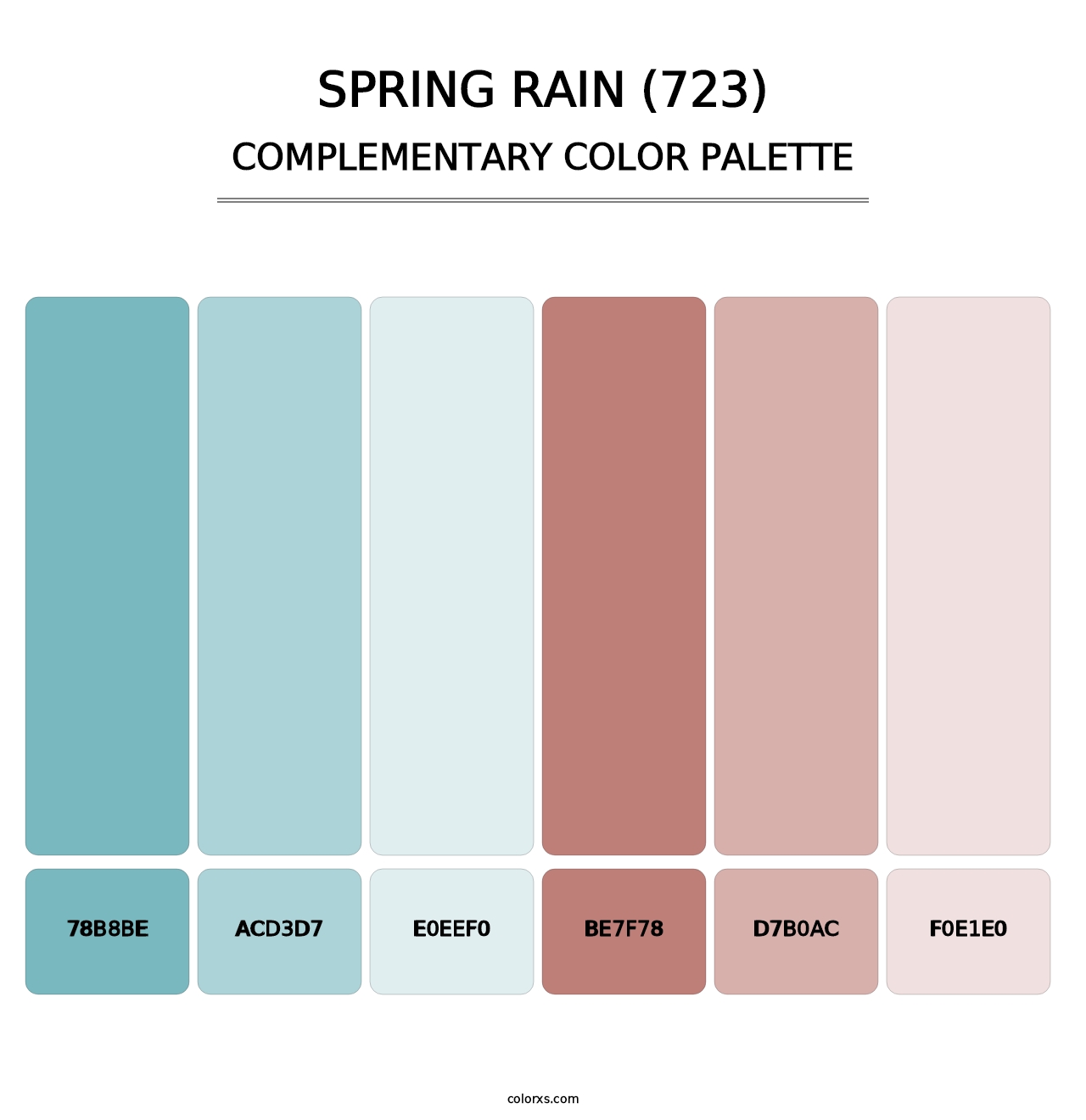 Spring Rain (723) - Complementary Color Palette