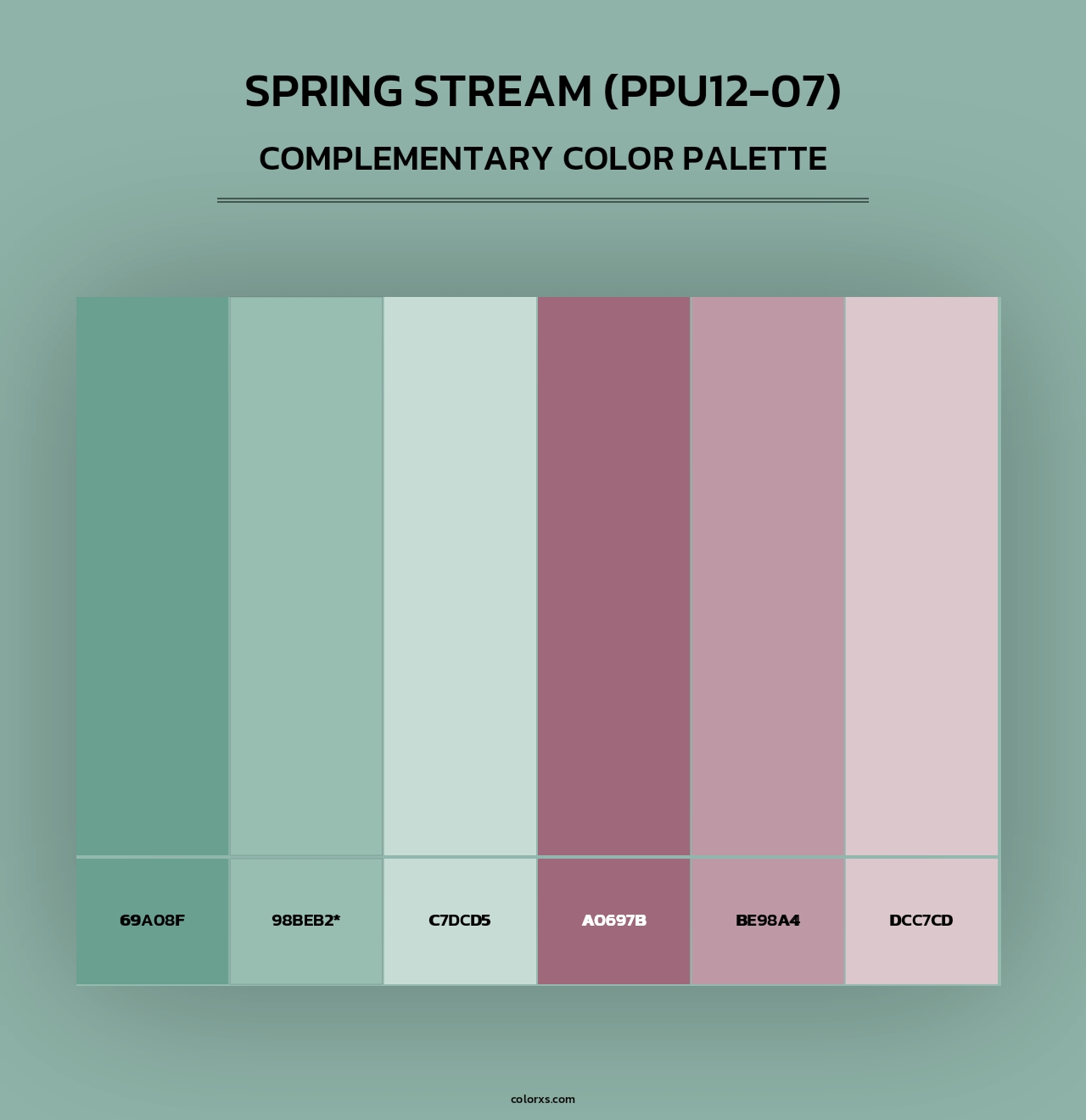 Spring Stream (PPU12-07) - Complementary Color Palette