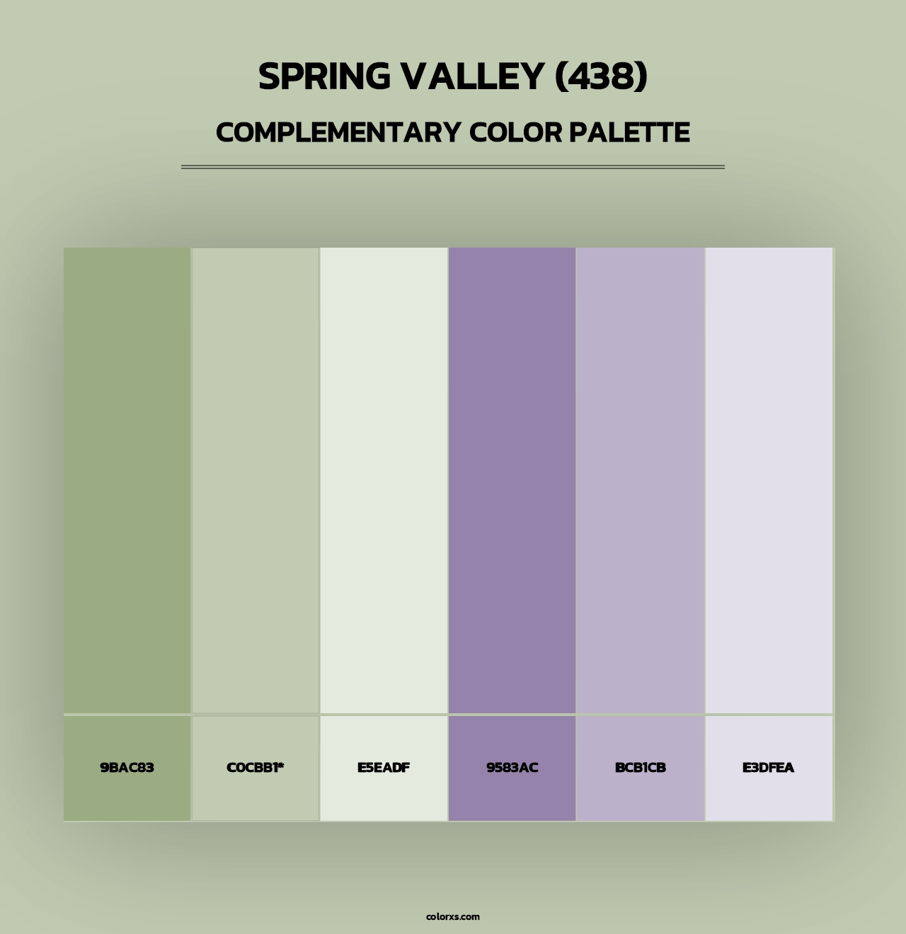 Spring Valley (438) - Complementary Color Palette
