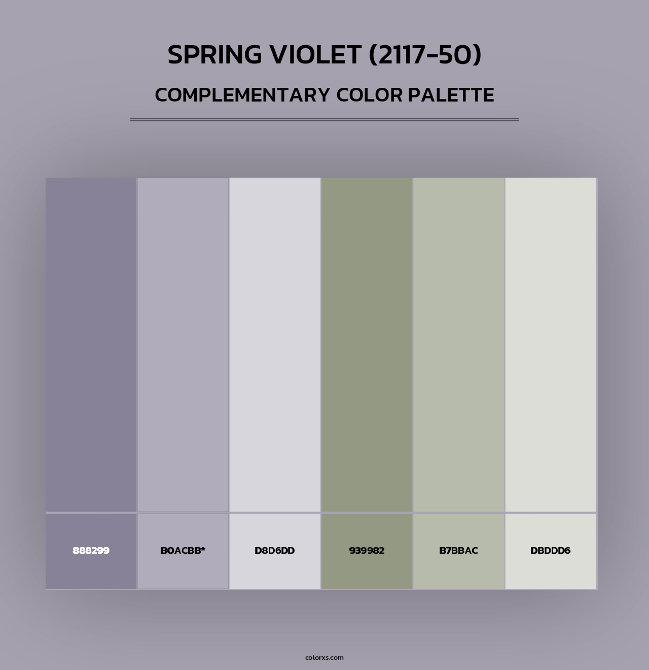 Spring Violet (2117-50) - Complementary Color Palette
