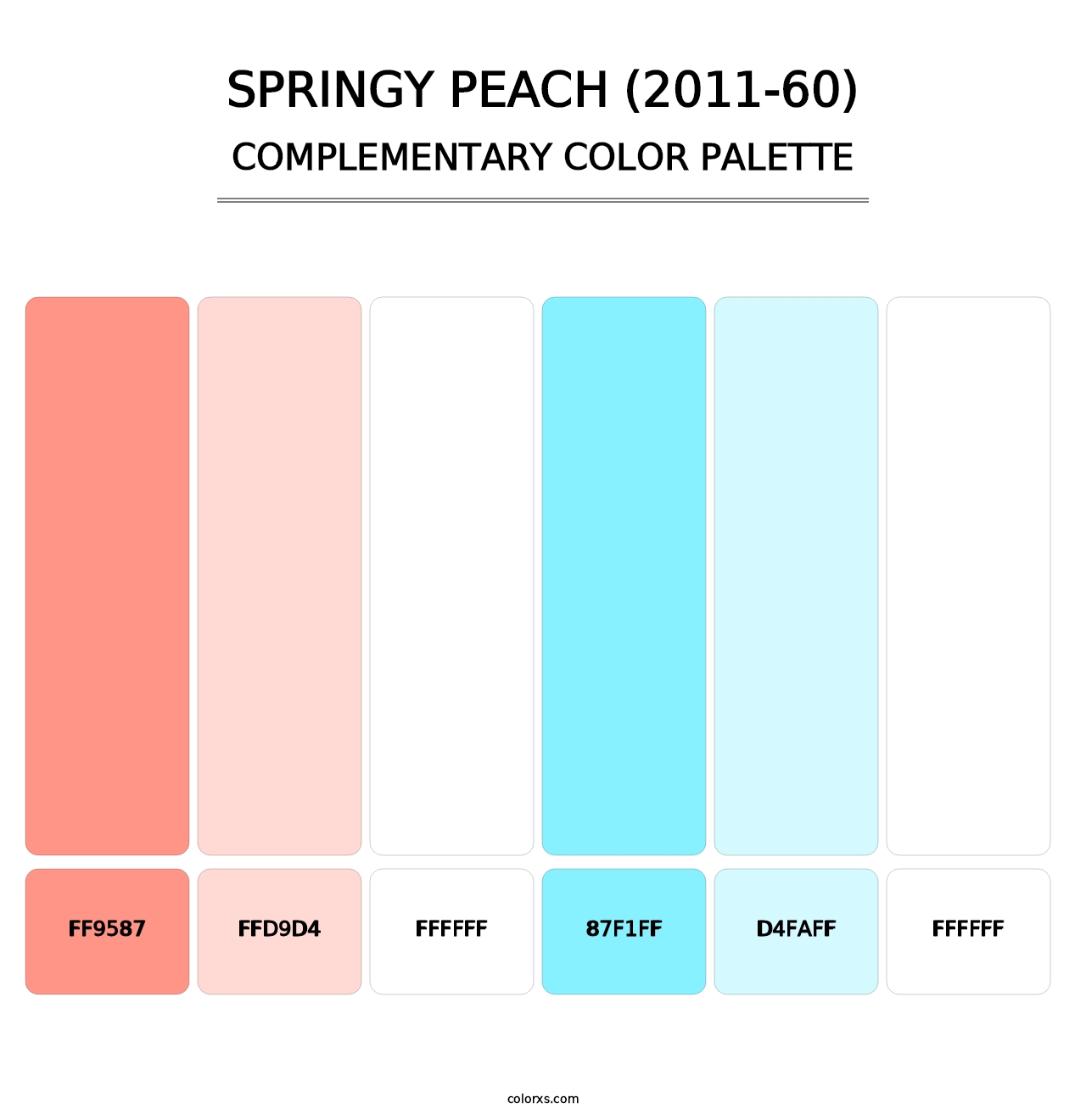 Springy Peach (2011-60) - Complementary Color Palette