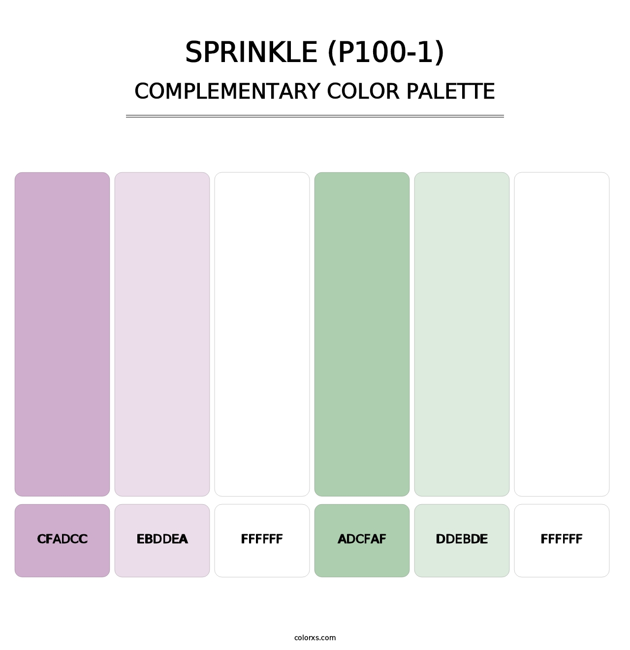 Sprinkle (P100-1) - Complementary Color Palette