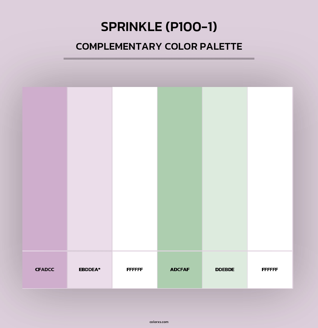 Sprinkle (P100-1) - Complementary Color Palette