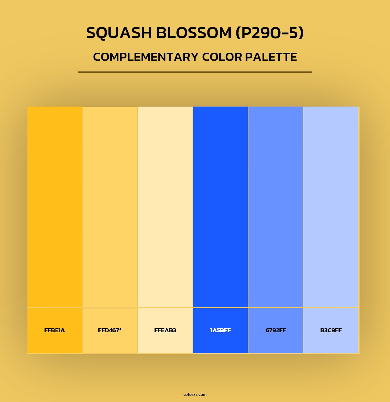 Squash Blossom (P290-5) - Complementary Color Palette