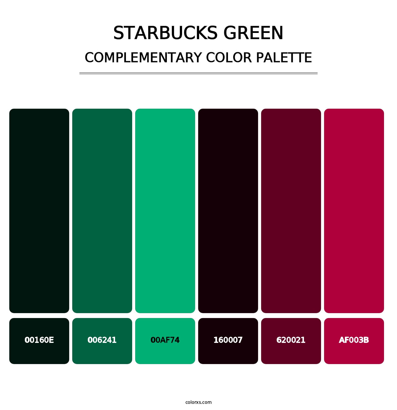 Starbucks Green - Complementary Color Palette