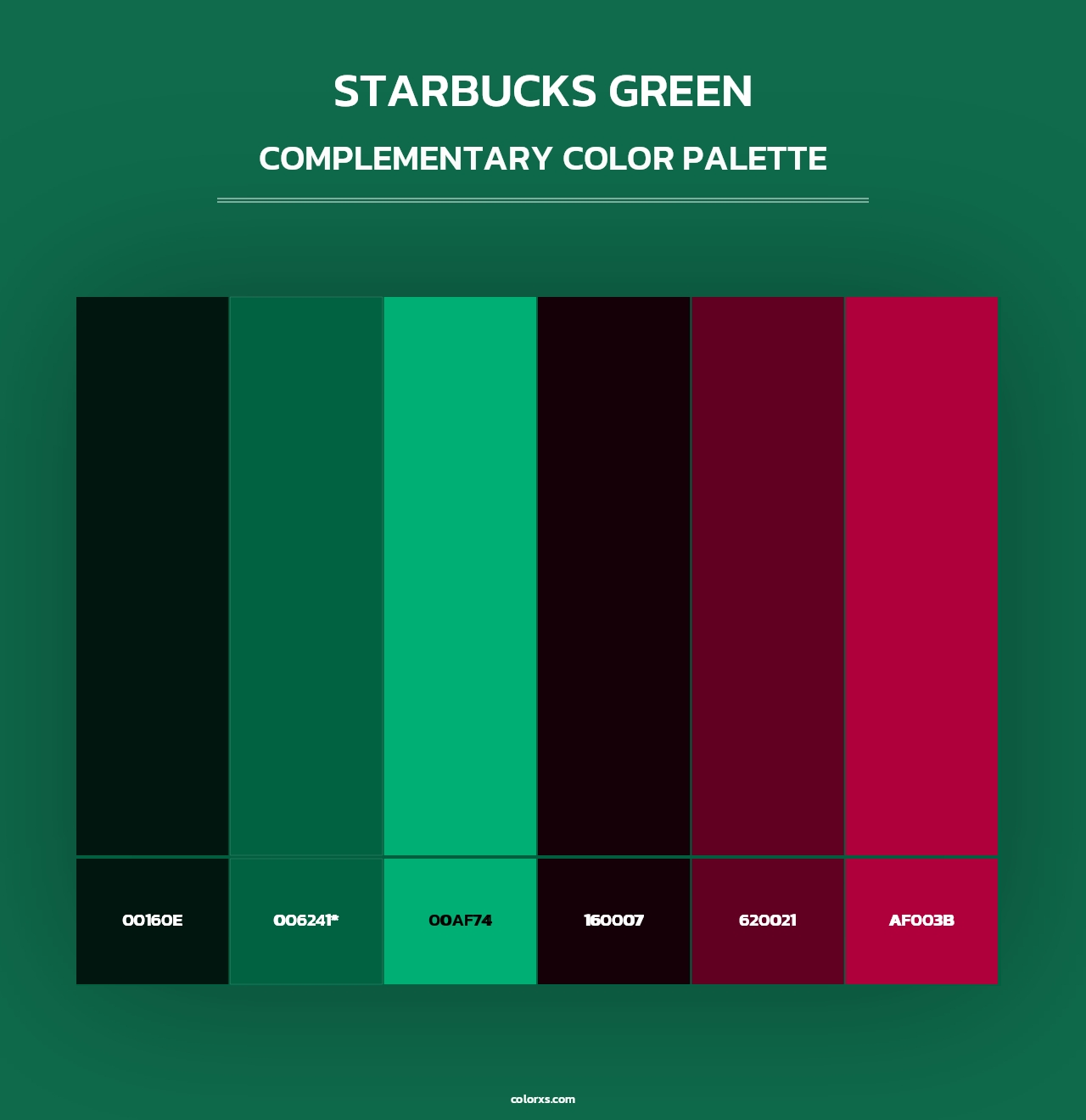 Starbucks Green - Complementary Color Palette