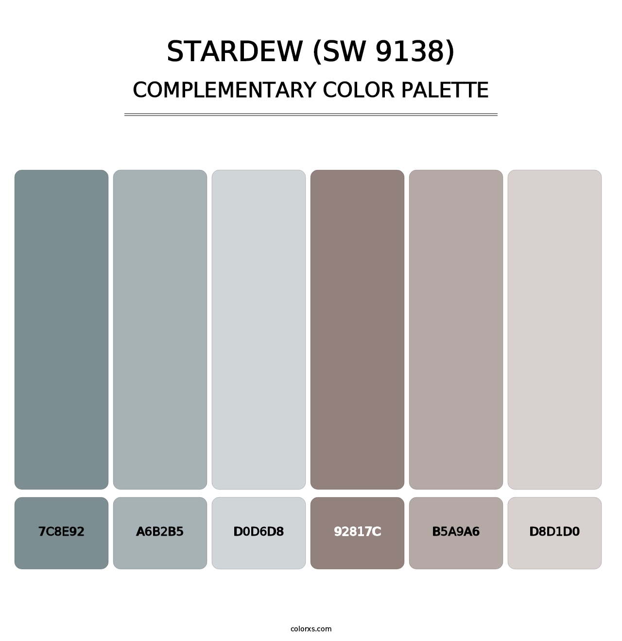 Stardew (SW 9138) - Complementary Color Palette