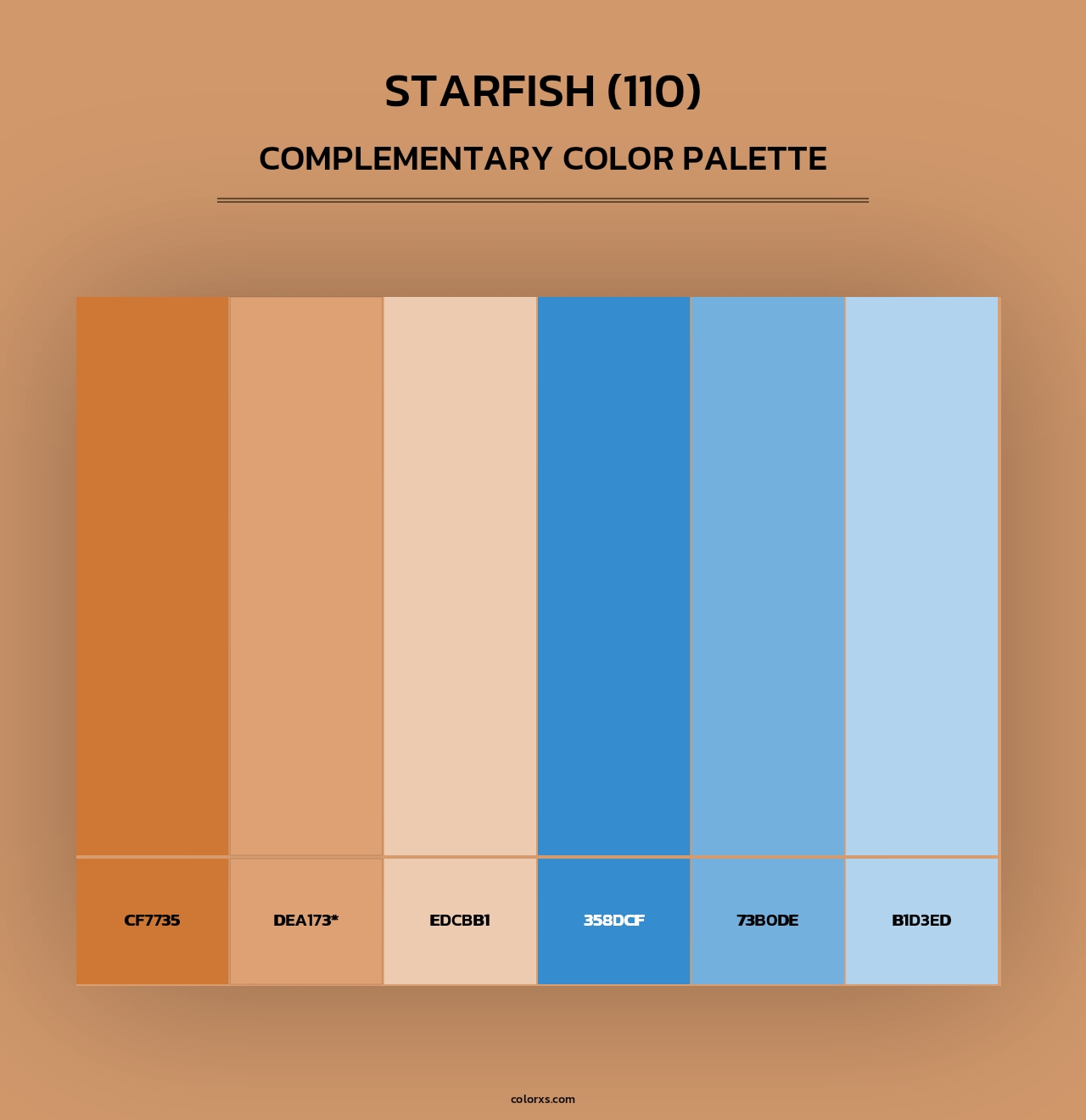 Starfish (110) - Complementary Color Palette