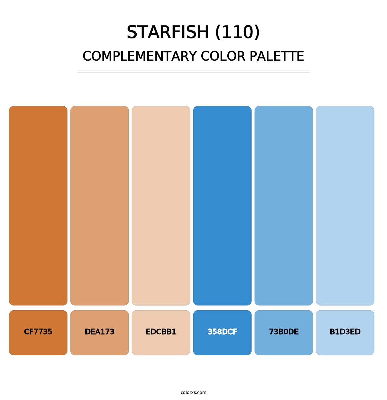 Starfish (110) - Complementary Color Palette