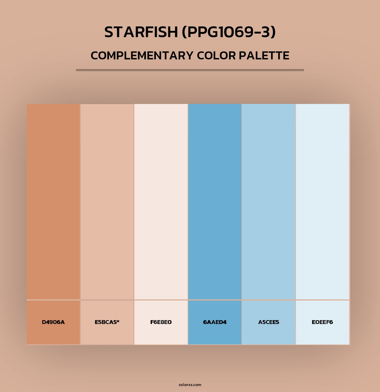 Starfish (PPG1069-3) - Complementary Color Palette