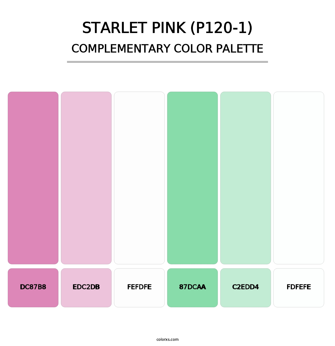 Starlet Pink (P120-1) - Complementary Color Palette