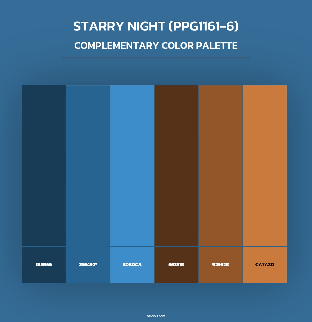 Starry Night (PPG1161-6) - Complementary Color Palette