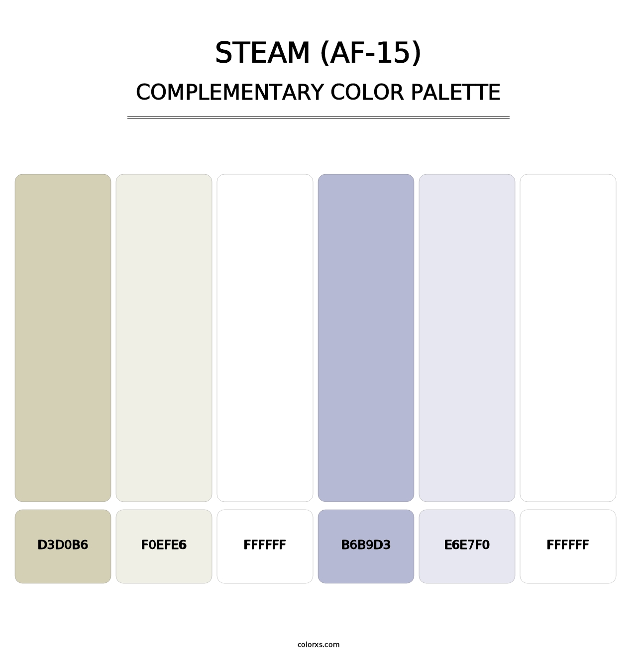 Steam (AF-15) - Complementary Color Palette