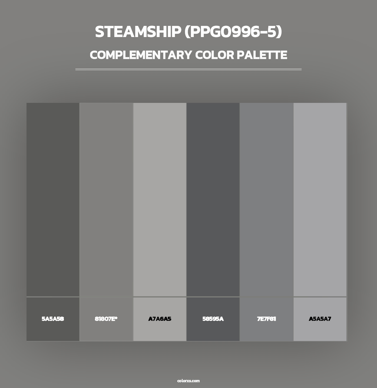 Steamship (PPG0996-5) - Complementary Color Palette