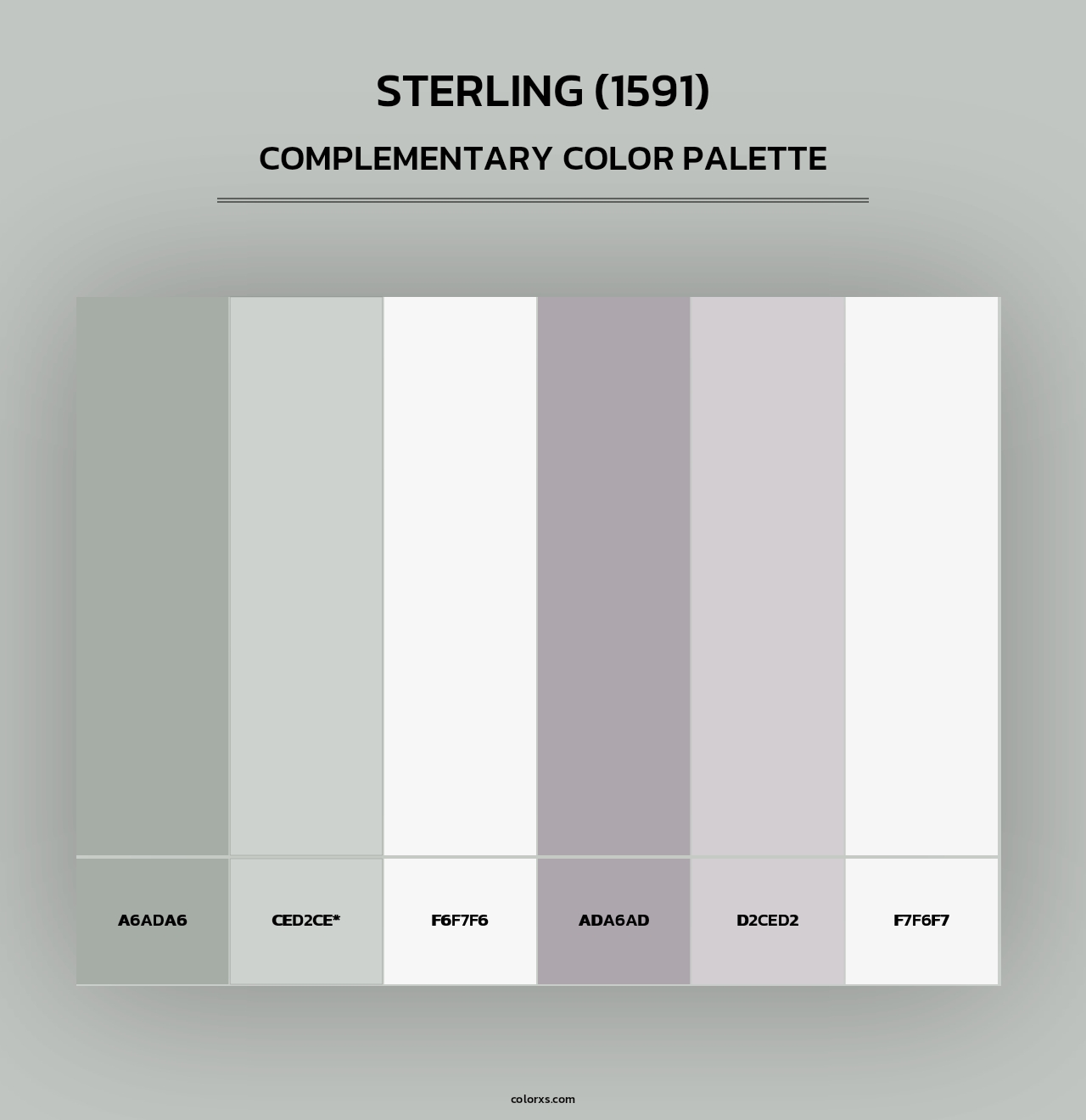 Sterling (1591) - Complementary Color Palette