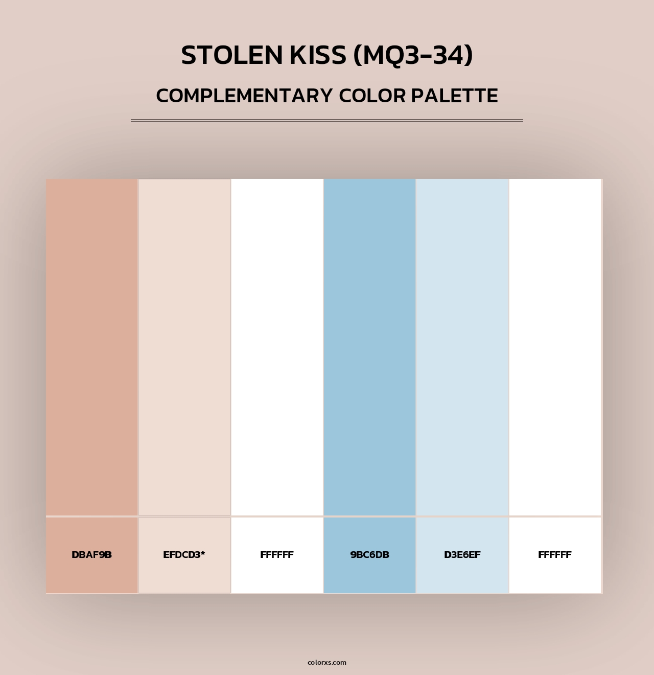 Stolen Kiss (MQ3-34) - Complementary Color Palette
