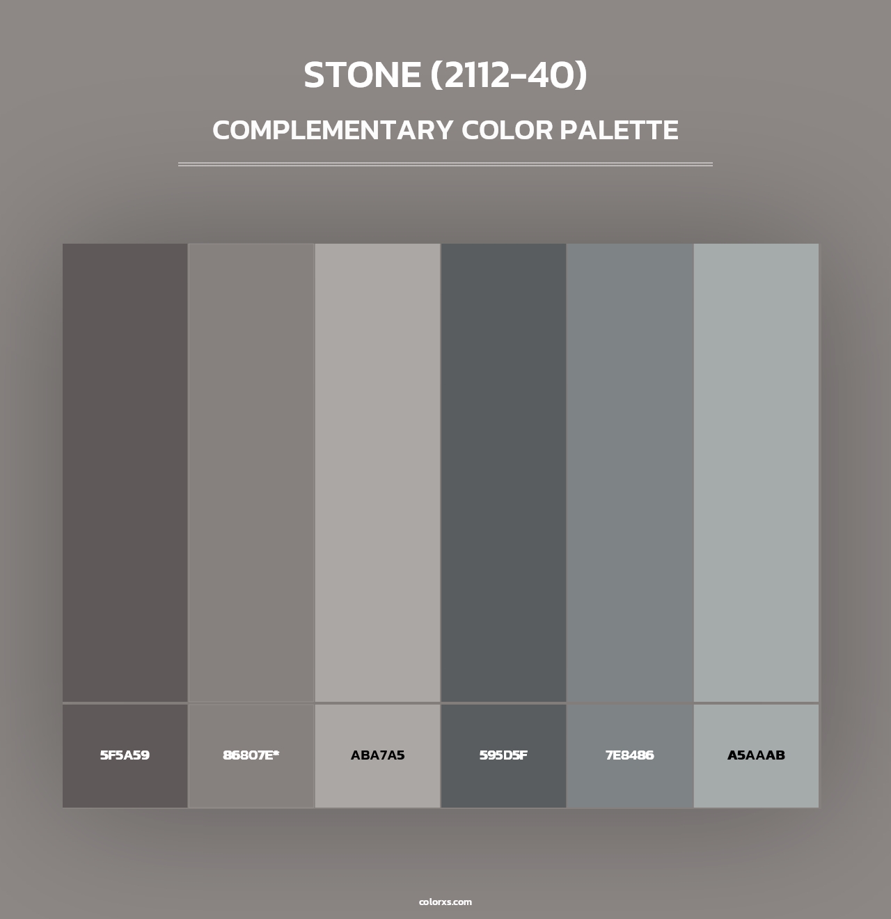 Stone (2112-40) - Complementary Color Palette