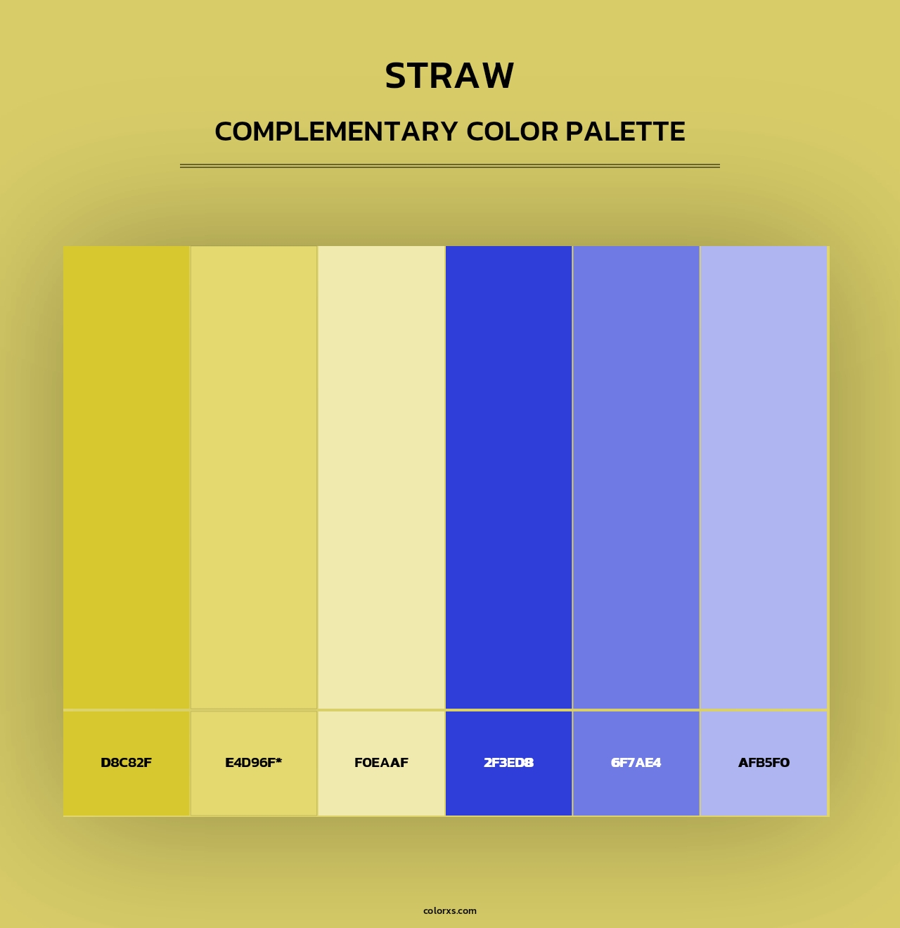 Straw - Complementary Color Palette