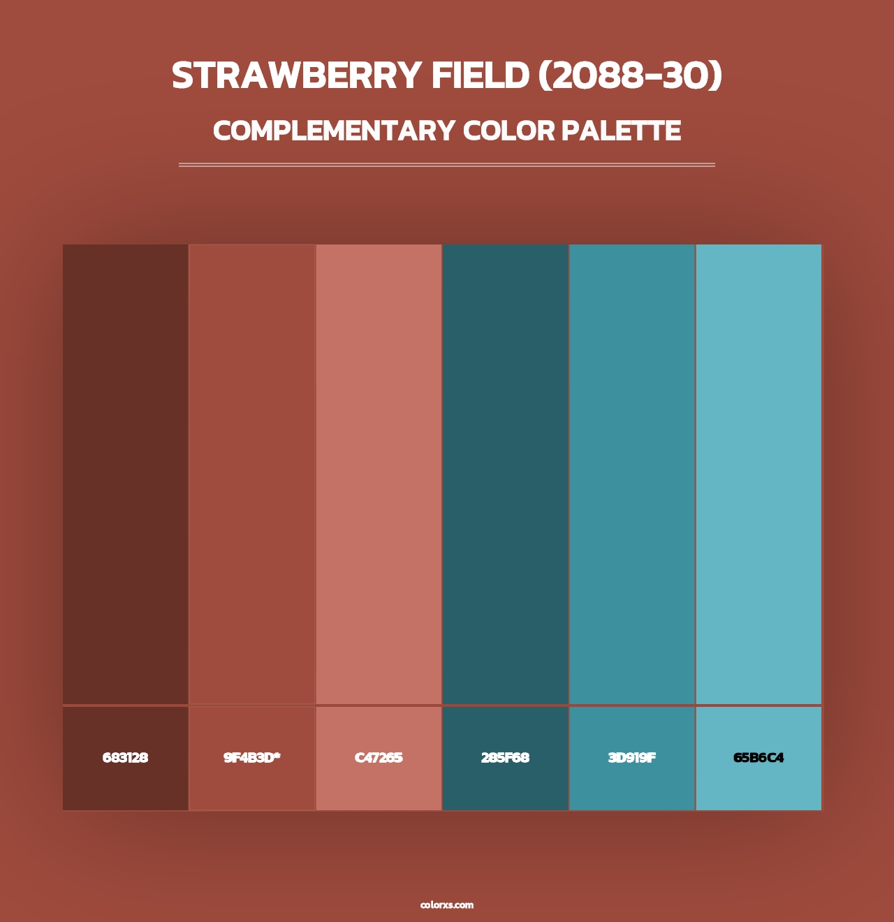 Strawberry Field (2088-30) - Complementary Color Palette