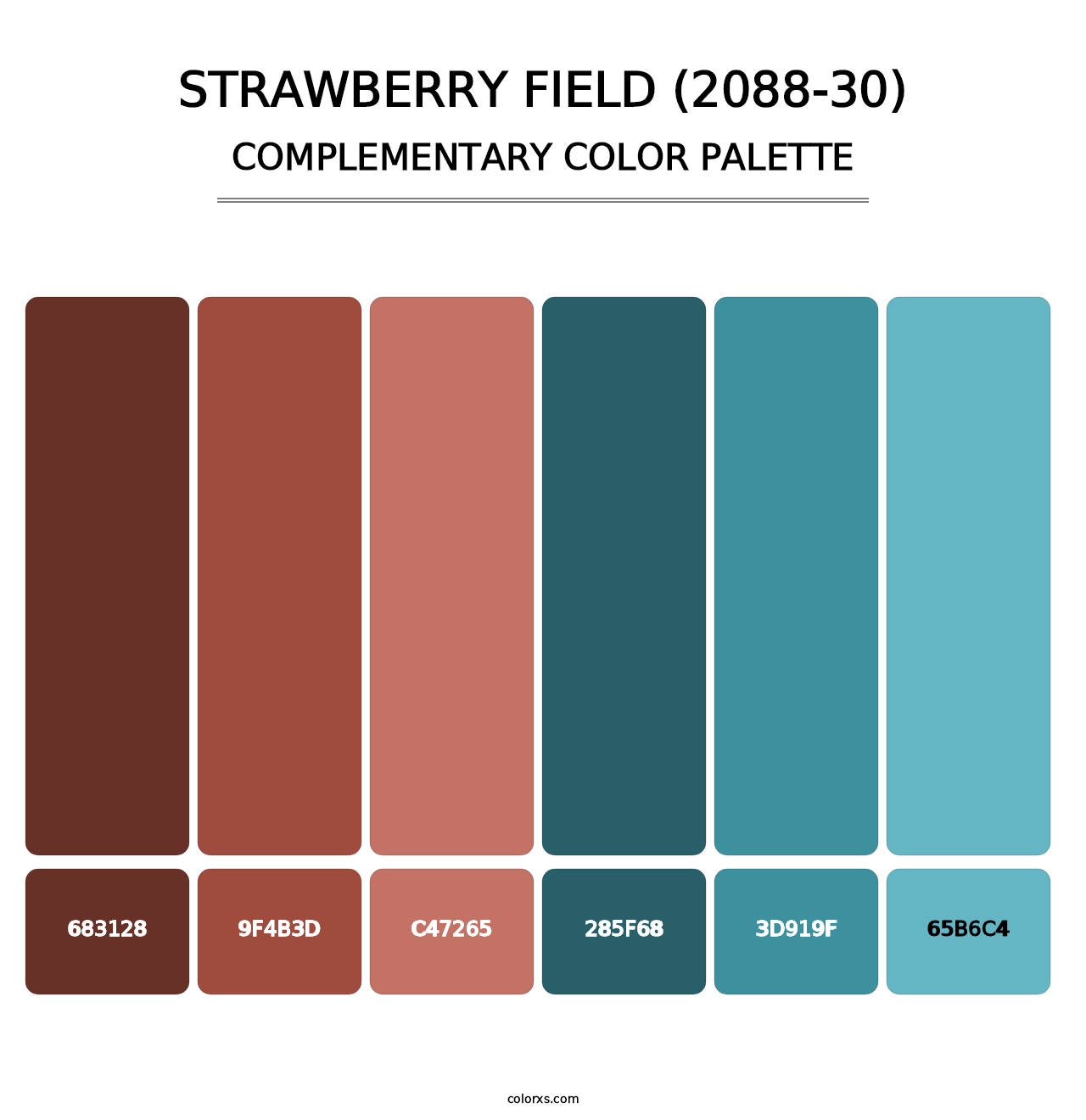 Strawberry Field (2088-30) - Complementary Color Palette