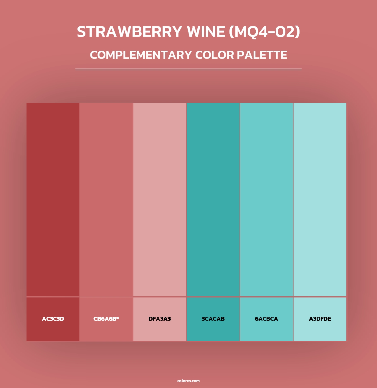 Strawberry Wine (MQ4-02) - Complementary Color Palette