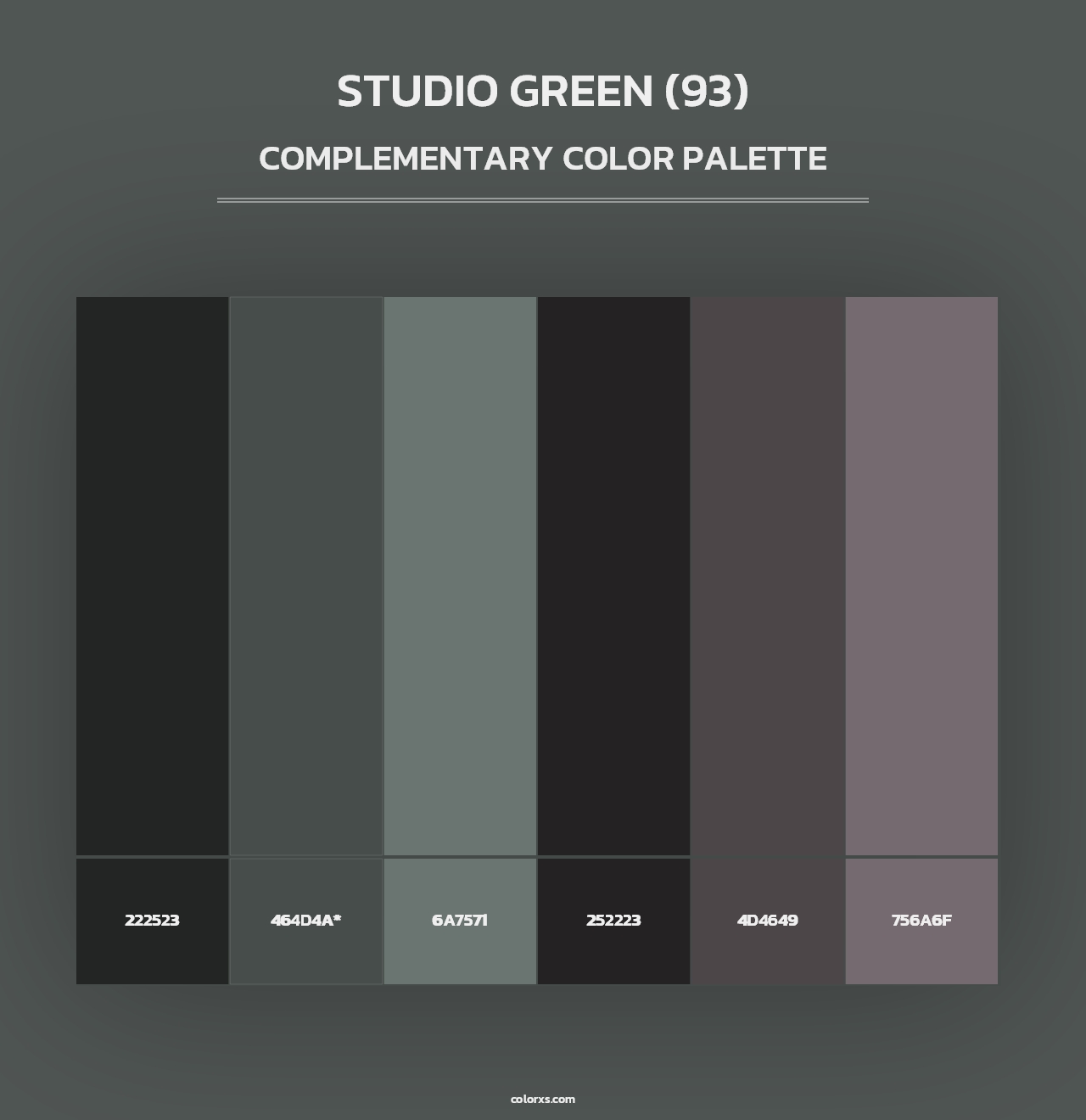 Studio Green (93) - Complementary Color Palette