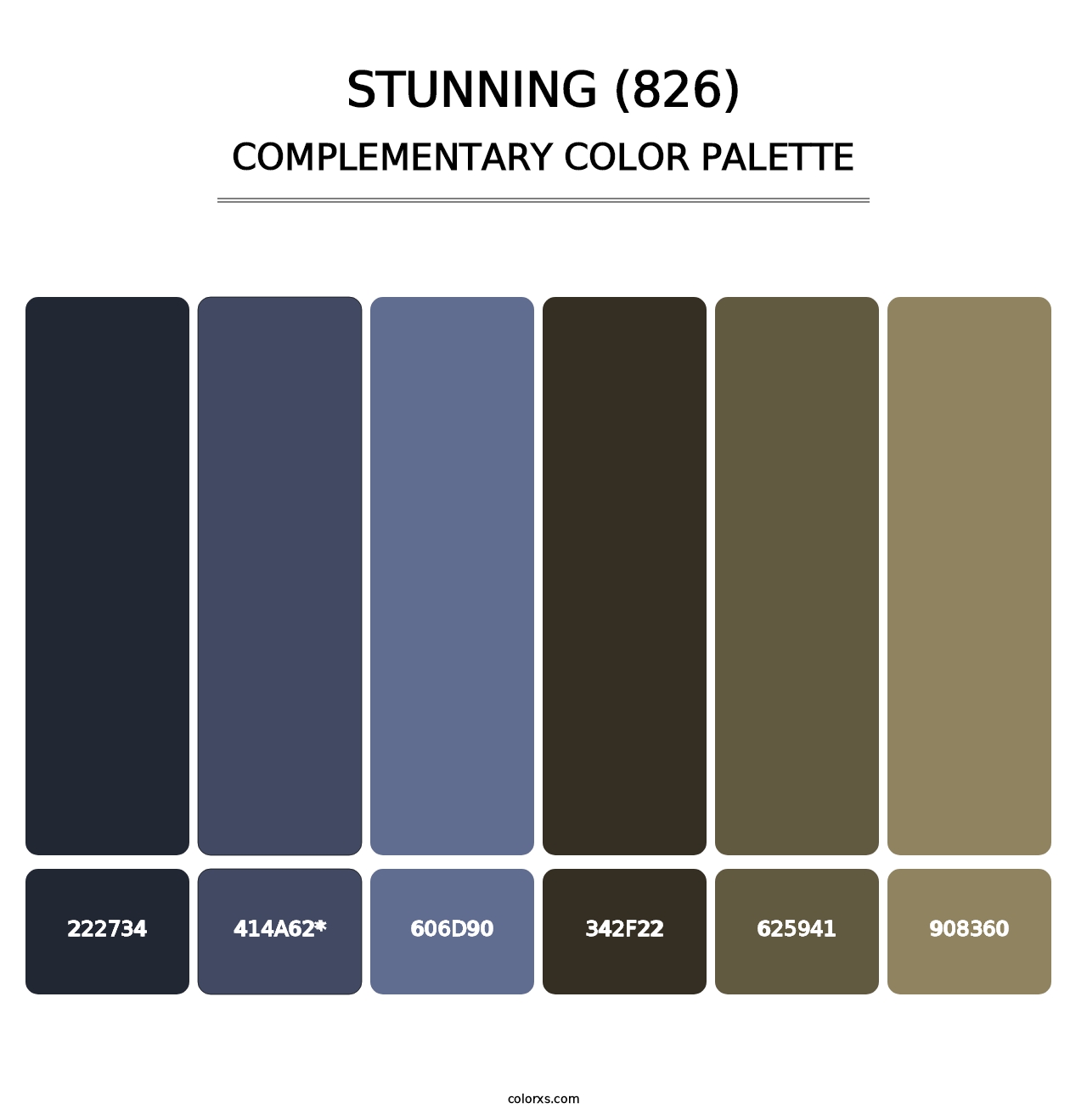 Stunning (826) - Complementary Color Palette