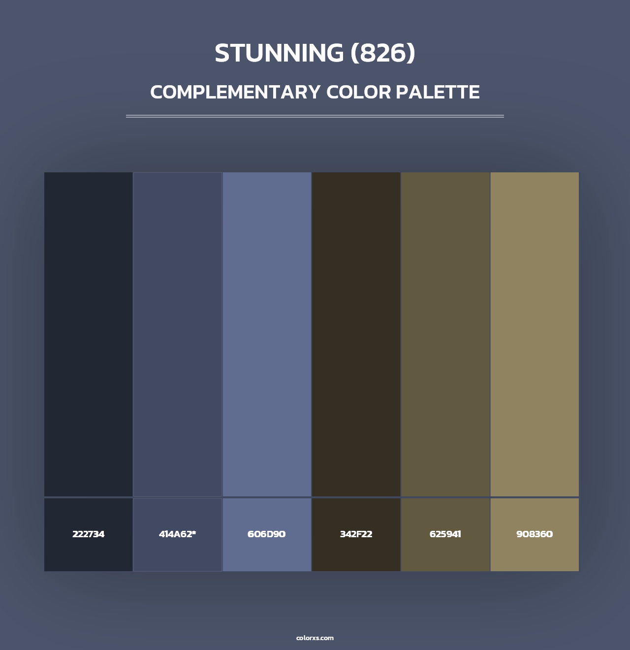 Stunning (826) - Complementary Color Palette