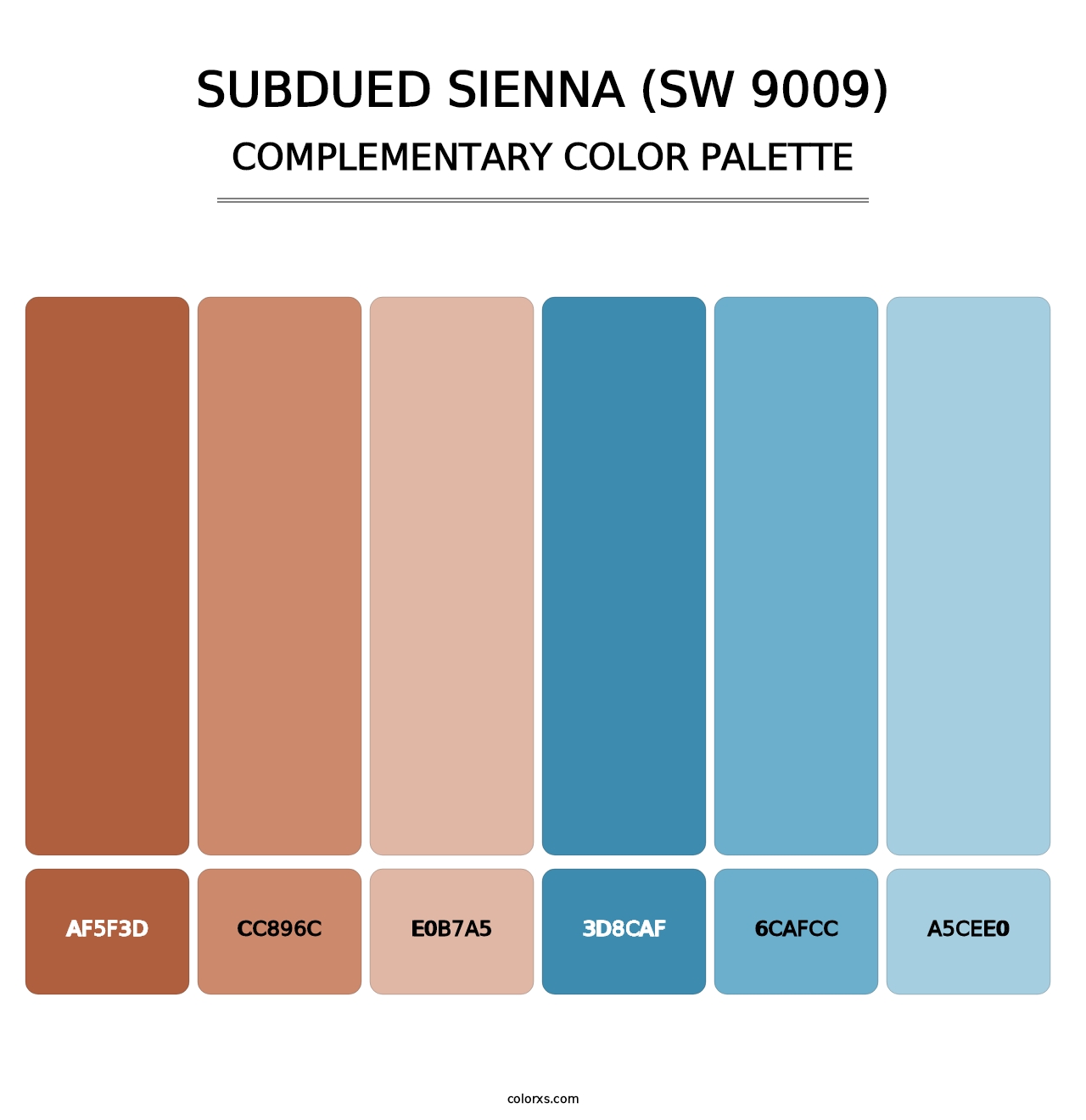 Subdued Sienna (SW 9009) - Complementary Color Palette