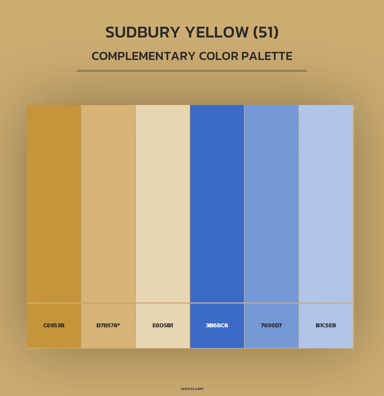 Sudbury Yellow (51) - Complementary Color Palette