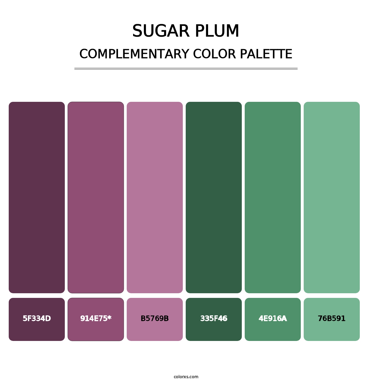 Sugar Plum - Complementary Color Palette