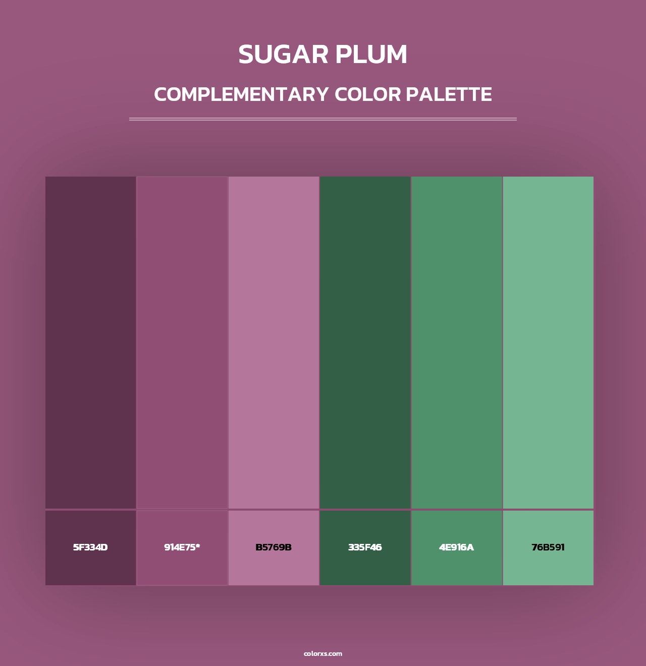 Sugar Plum - Complementary Color Palette