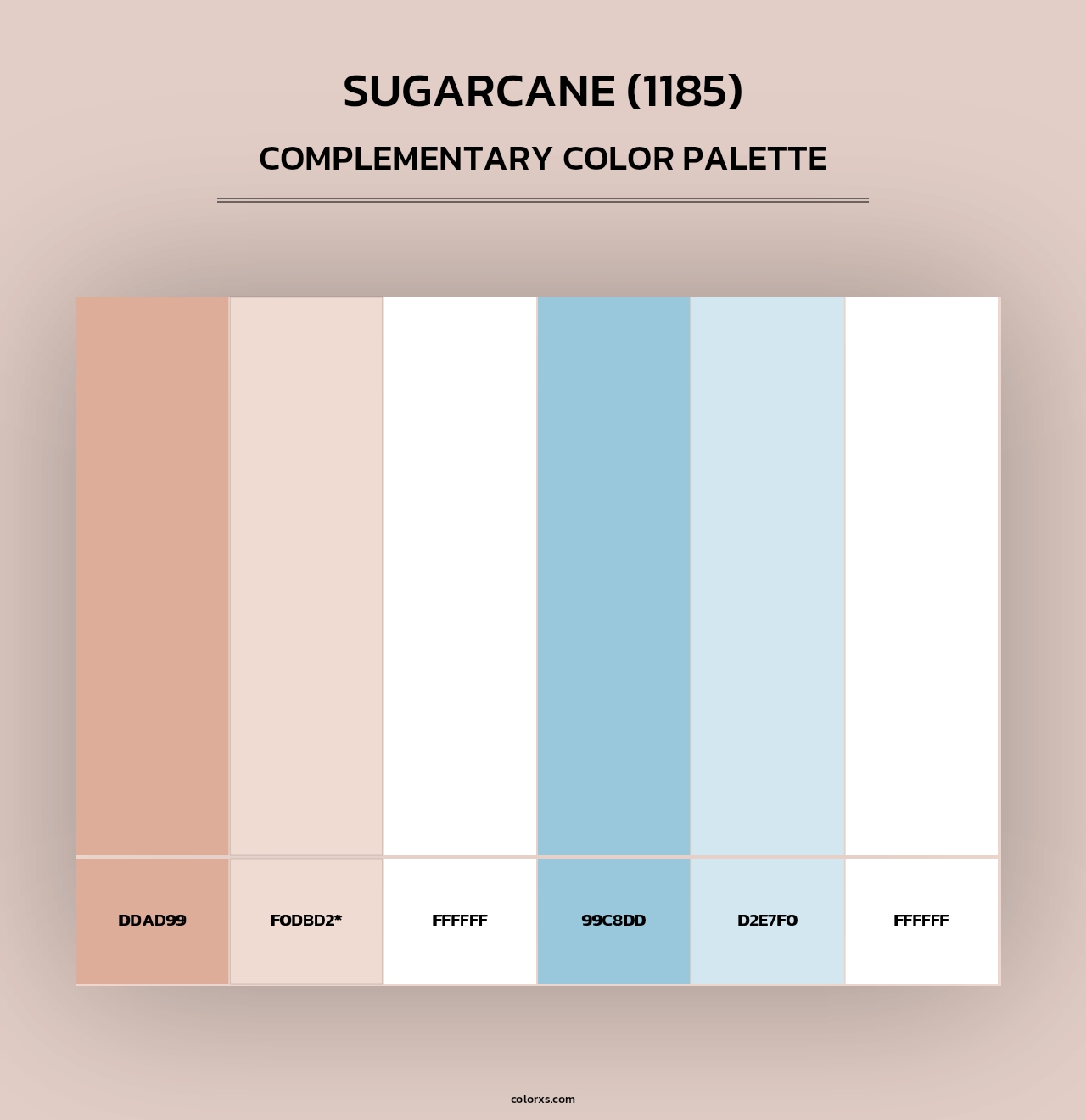Sugarcane (1185) - Complementary Color Palette