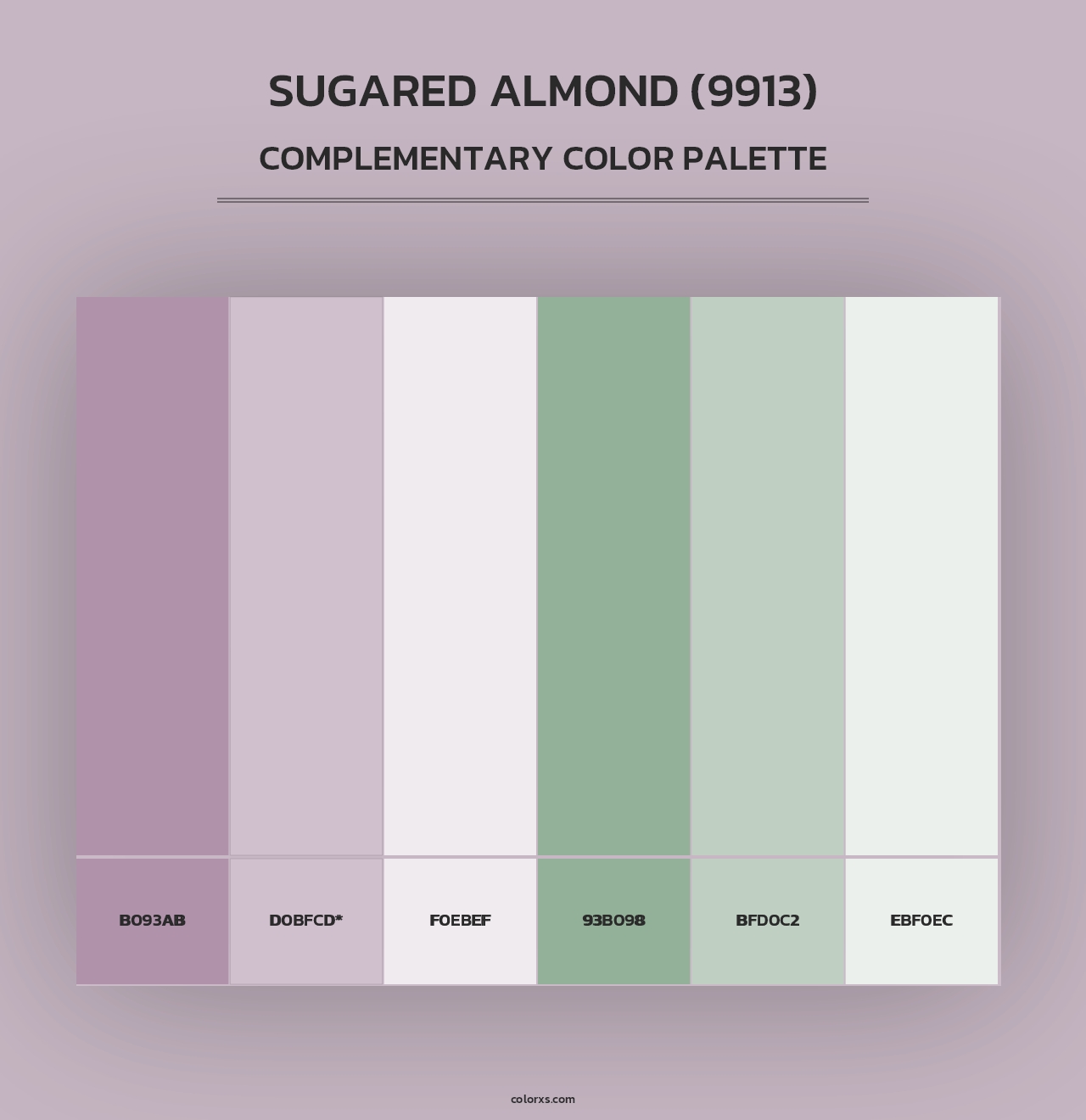 Sugared Almond (9913) - Complementary Color Palette
