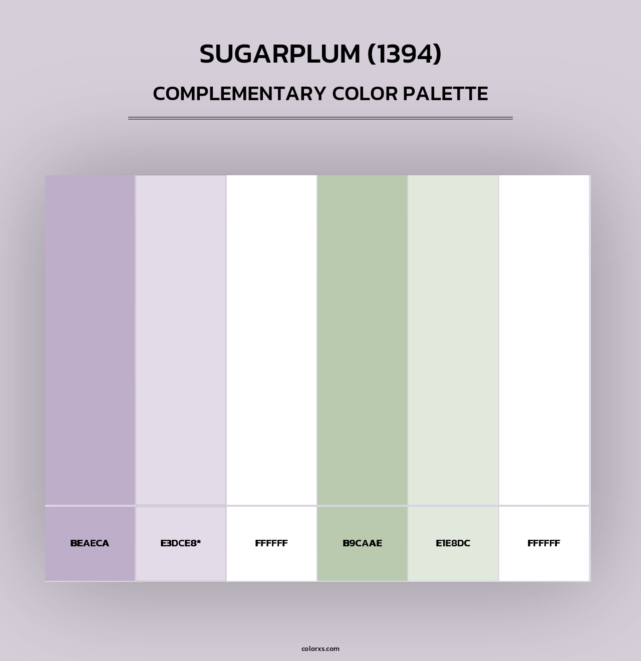 Sugarplum (1394) - Complementary Color Palette