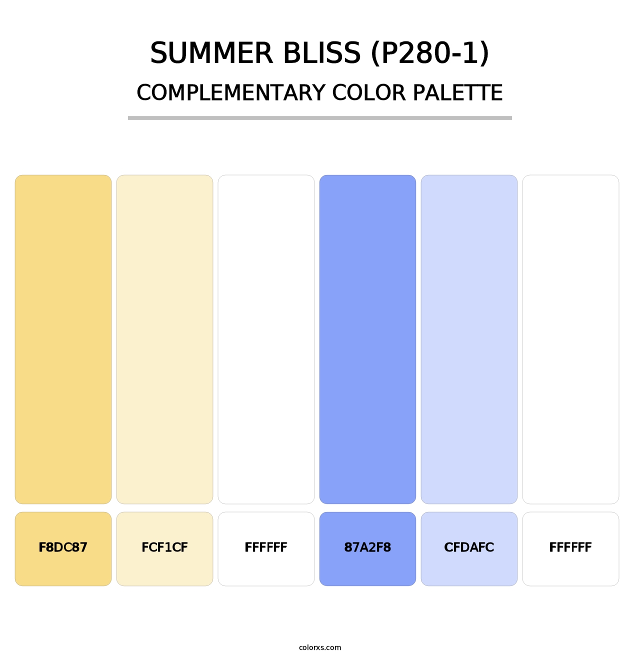 Summer Bliss (P280-1) - Complementary Color Palette