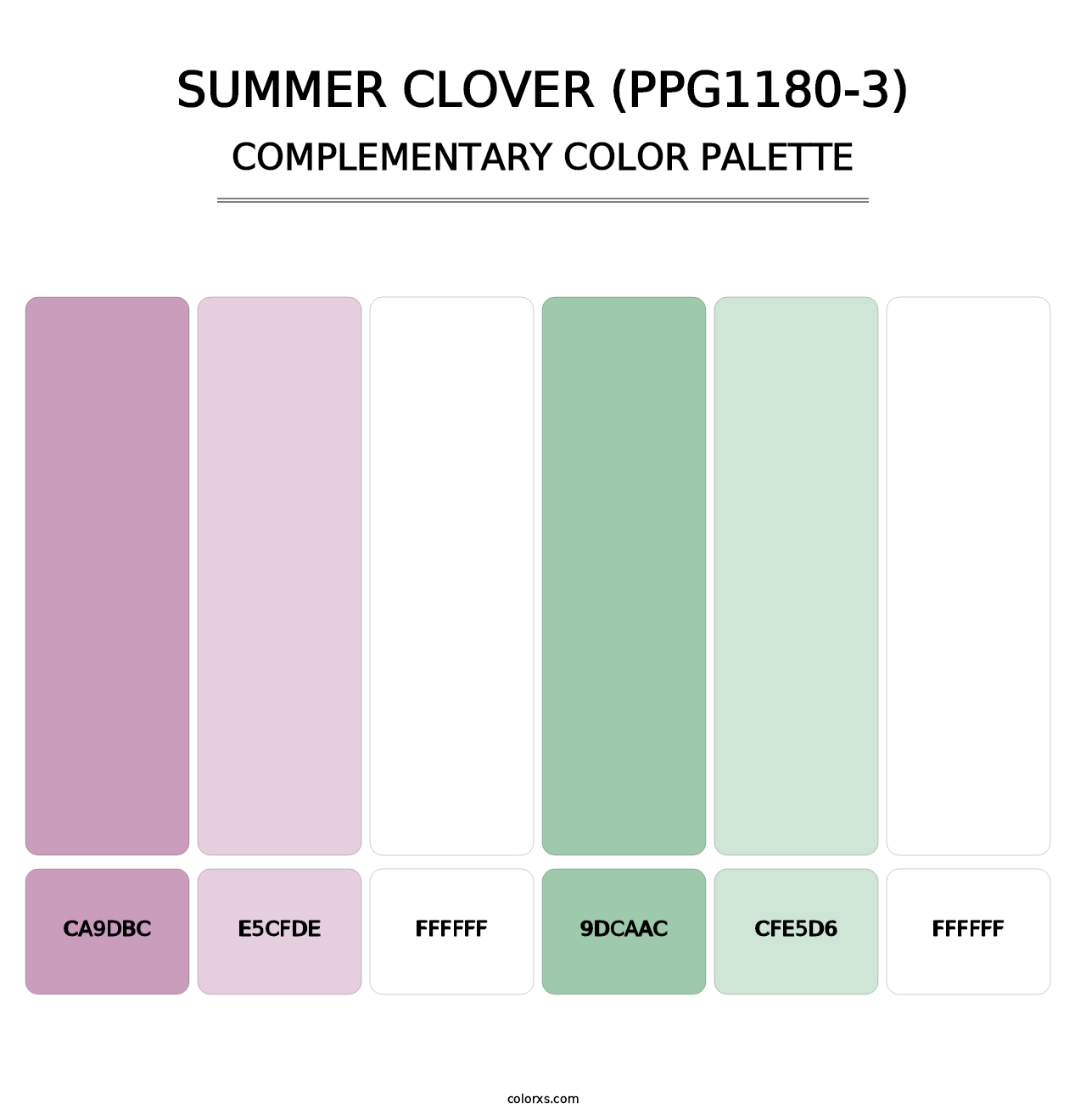 Summer Clover (PPG1180-3) - Complementary Color Palette
