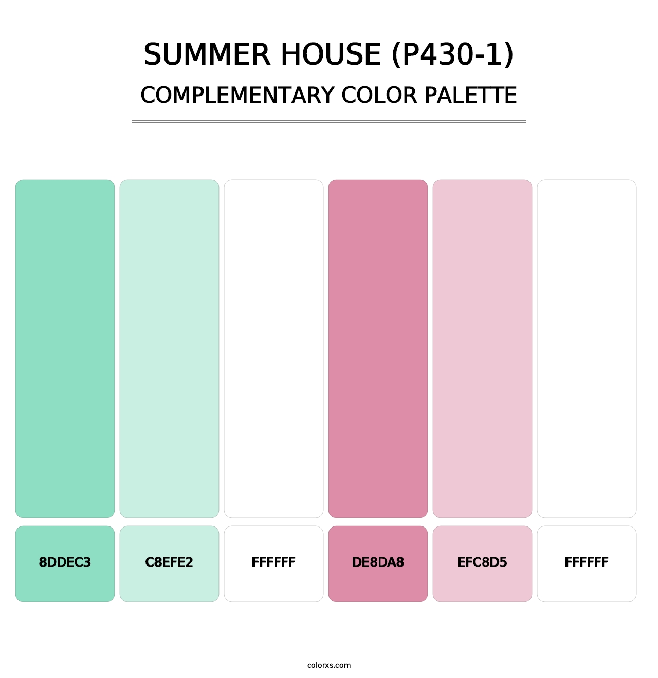 Summer House (P430-1) - Complementary Color Palette