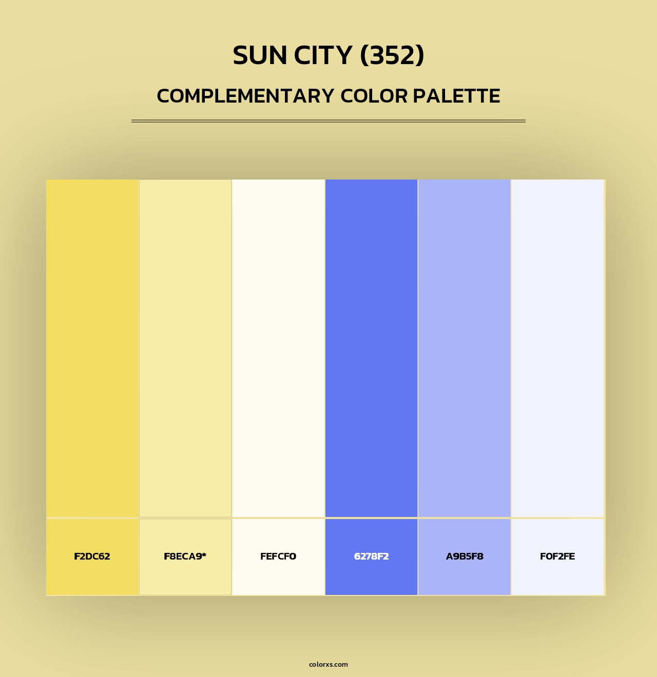 Sun City (352) - Complementary Color Palette