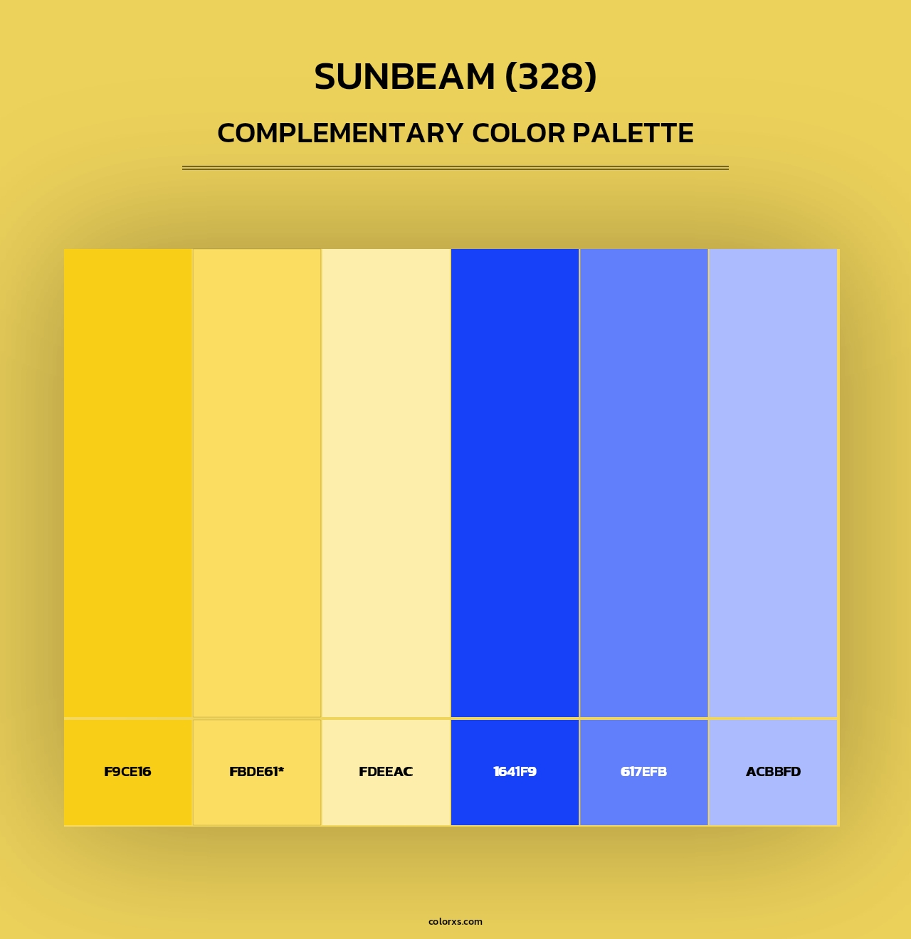 Sunbeam (328) - Complementary Color Palette