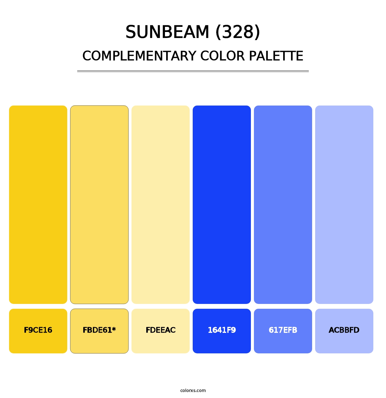 Sunbeam (328) - Complementary Color Palette