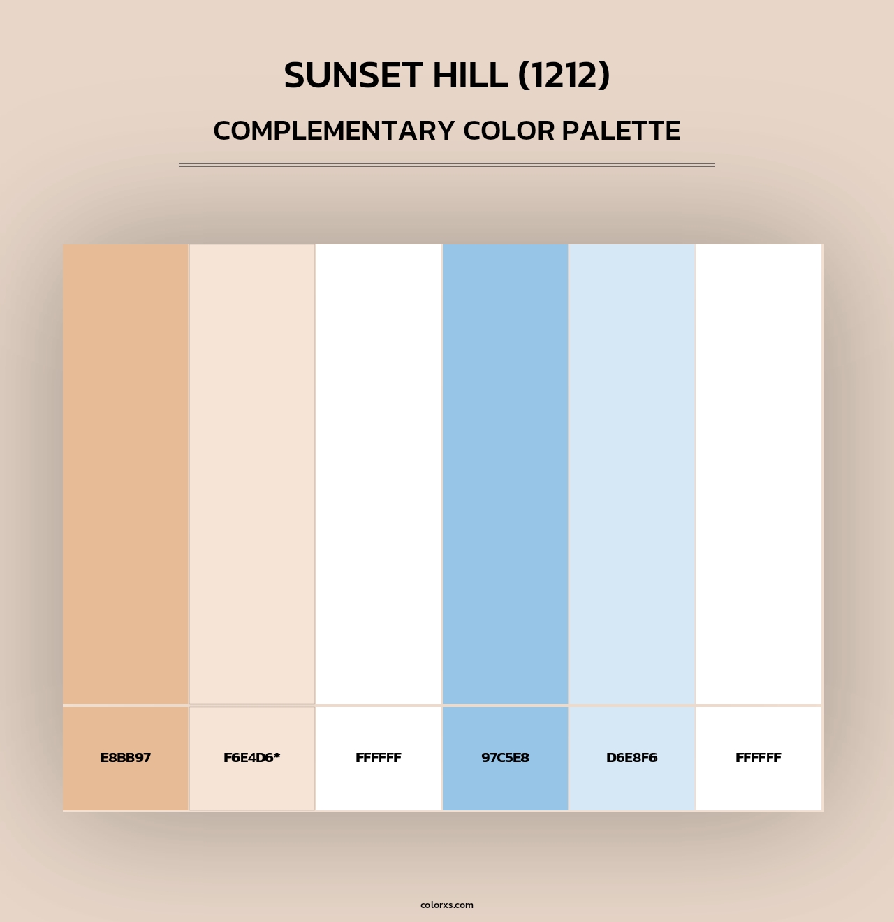 Sunset Hill (1212) - Complementary Color Palette