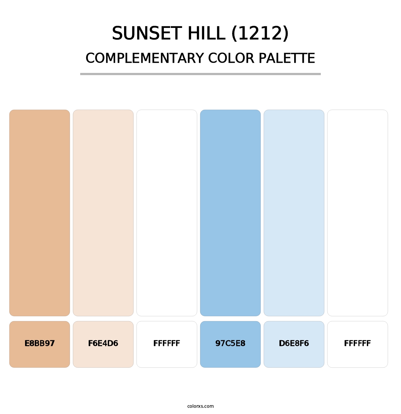 Sunset Hill (1212) - Complementary Color Palette