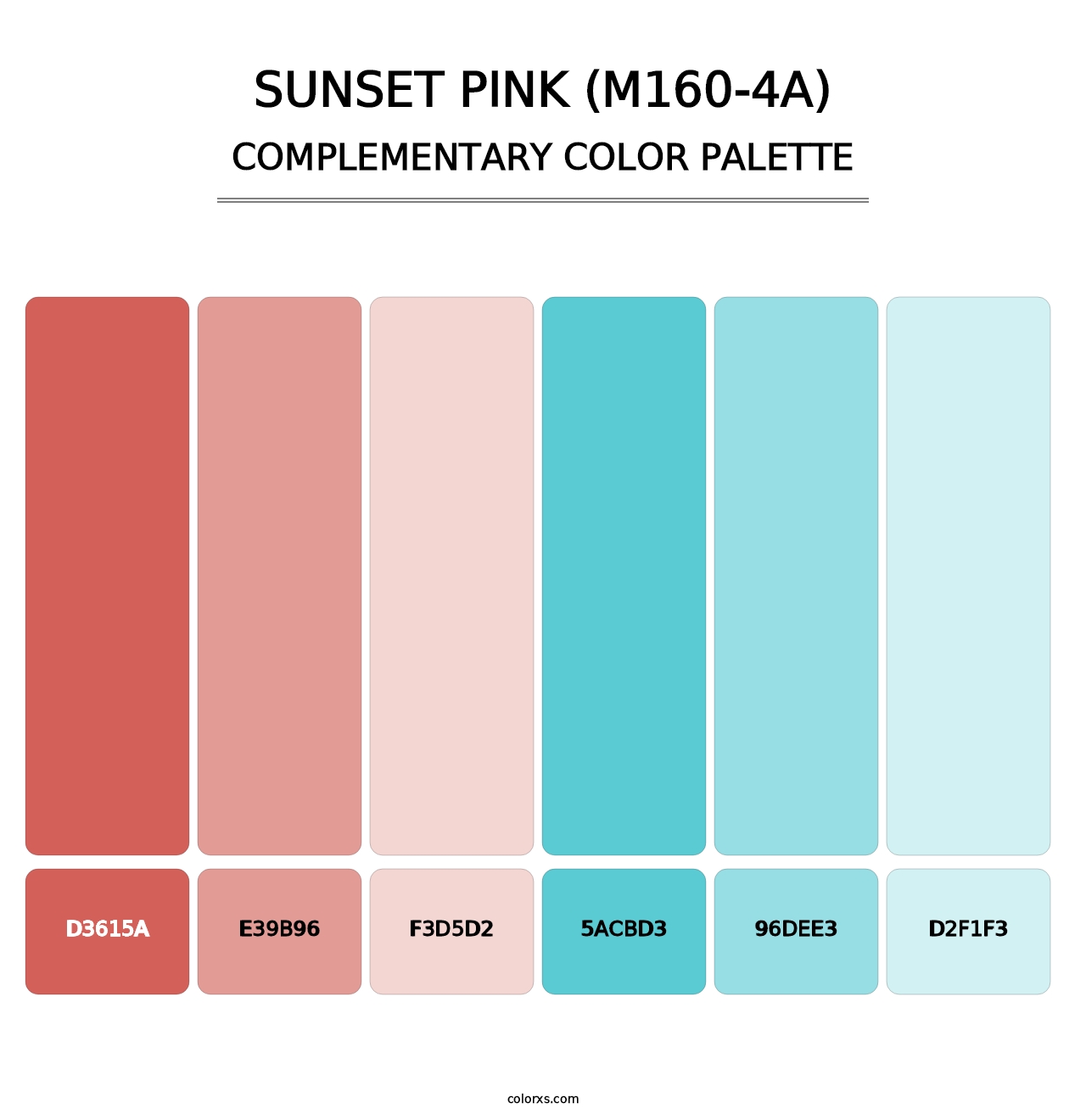 Sunset Pink (M160-4A) - Complementary Color Palette