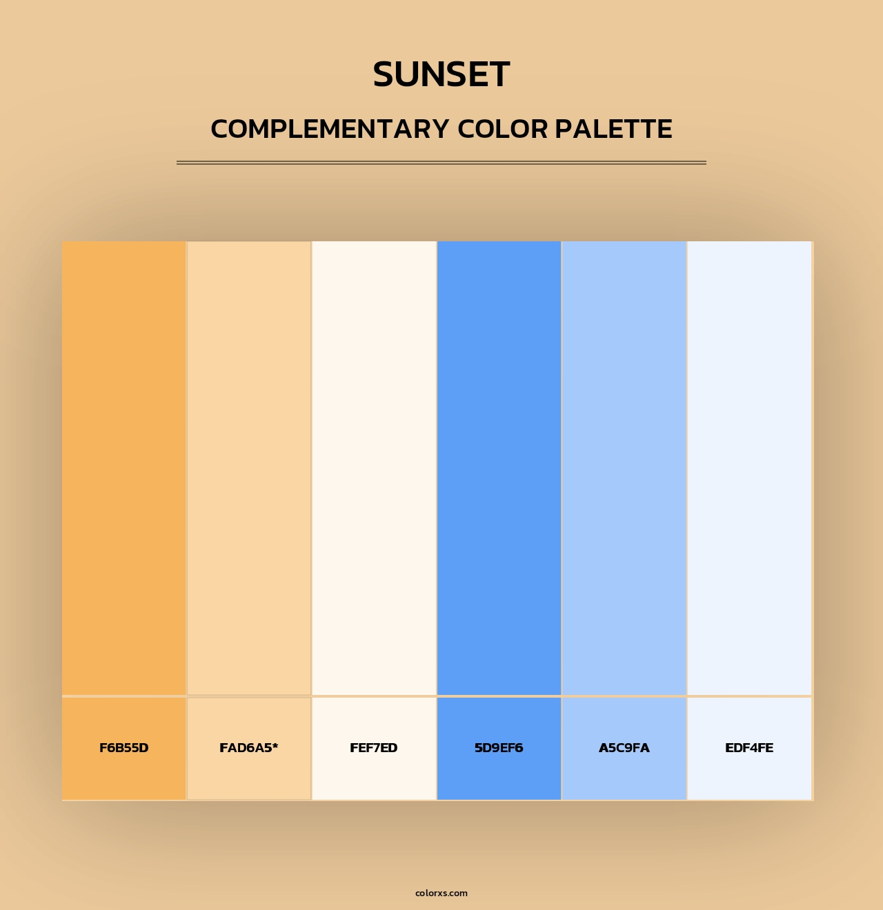 Sunset - Complementary Color Palette