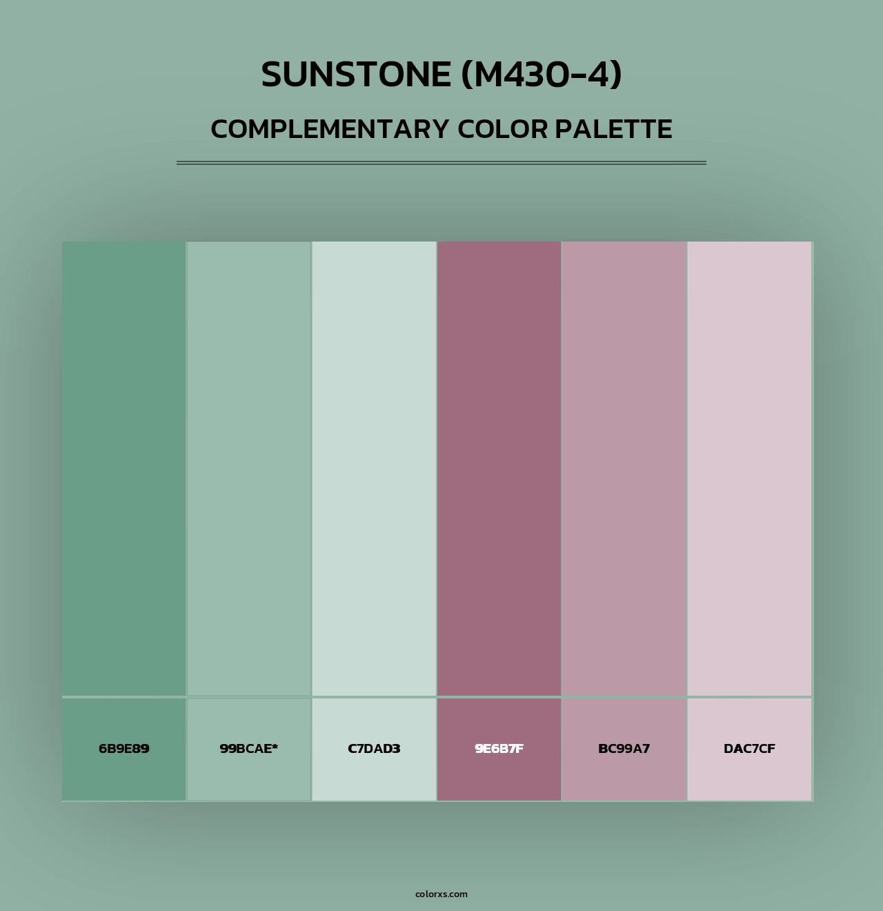 Sunstone (M430-4) - Complementary Color Palette