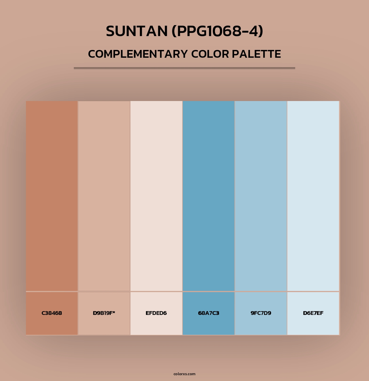 Suntan (PPG1068-4) - Complementary Color Palette